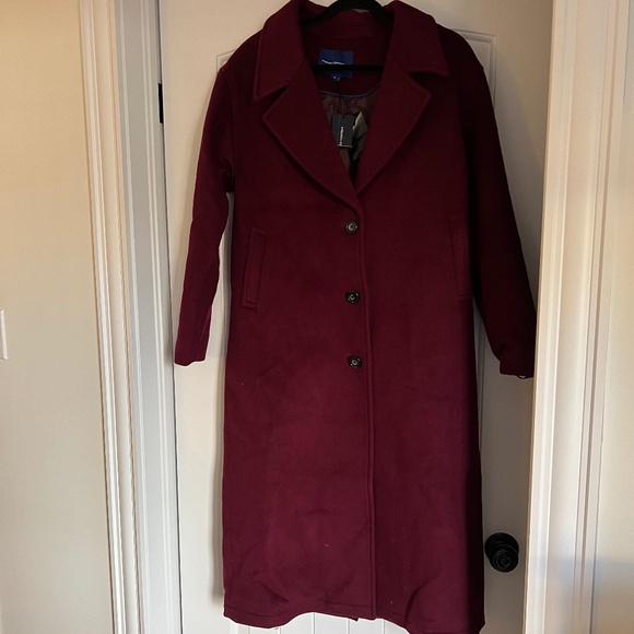 French Connection long wool coat - Picture 1 of 8